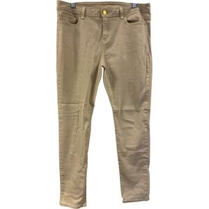 Michael Kors‎ Skinny Jeans Women's Size 10 Beige Cotton Blend